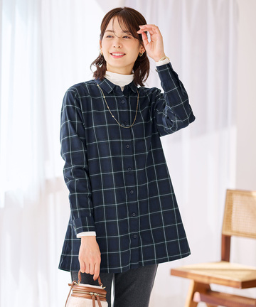ビエラ チェック柄 チュニック