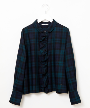 フロントフリル ブラウス