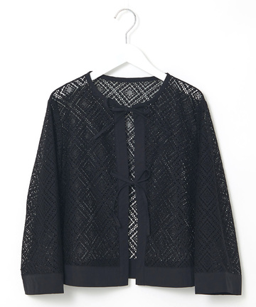 フロントリボン レース ブラウス