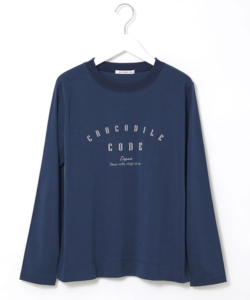 カレッジ調ロゴ 長袖 Tシャツ