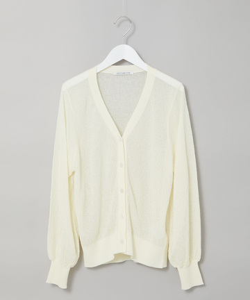 ラーベン編み Vネックカーディガン【手洗いOK】