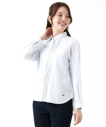 コットン タックデザイン ブラウス