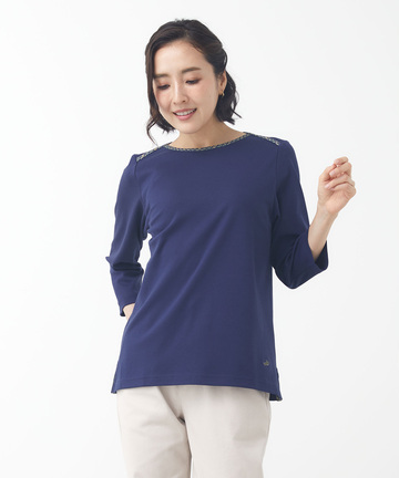 クロコダイルタータン デザイン カットソー