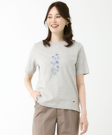 コスモス プリント Tシャツ