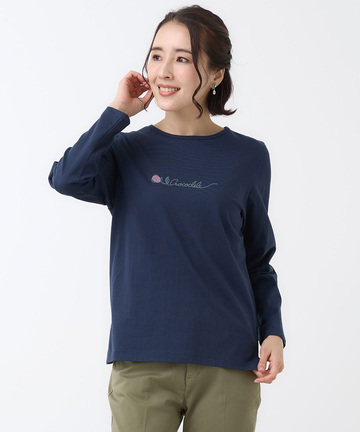 ロゴプリント 長袖 Tシャツ【UVカット】【オンラインショップ・一部店舗限定】