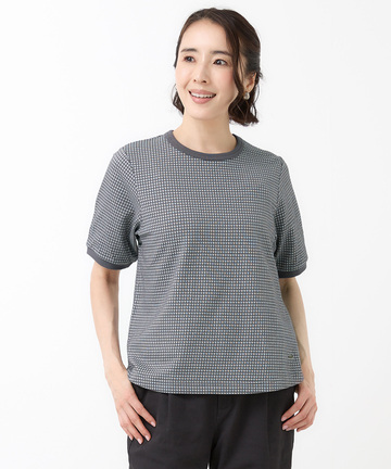 ギンガムチェック ジャカード Tシャツ