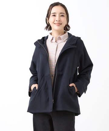 Aラインシルエット ショート丈 モッズコート