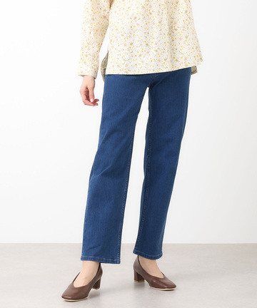 ストレッチ ストレート デニムパンツ