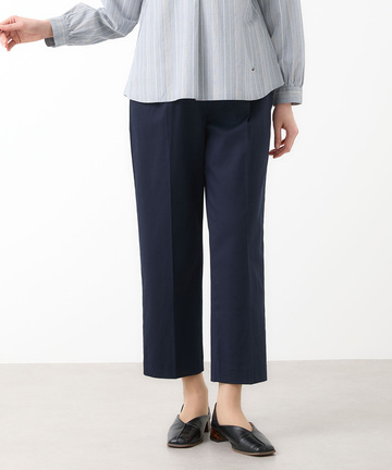 センタープレス タック パンツ