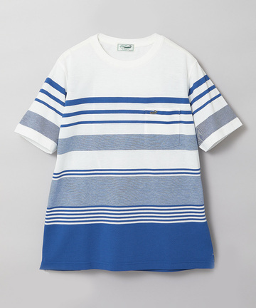 マルチ パネルボーダー Tシャツ