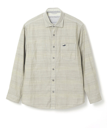 ダブルガーゼ マルチボーダー リバーシブルシャツ【吸汗速乾】