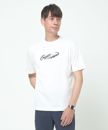 プレーティング天竺 ロゴプリント Tシャツ【一部店舗限定】