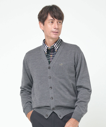 10ゲージカーディガン【洗濯機洗いOK】