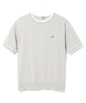 レイヤード風 ニット Tシャツ【手洗いOK】