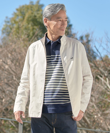 ツイル ファスナーポケット付き ブルゾン