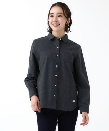 フランネル コットン ブラウス