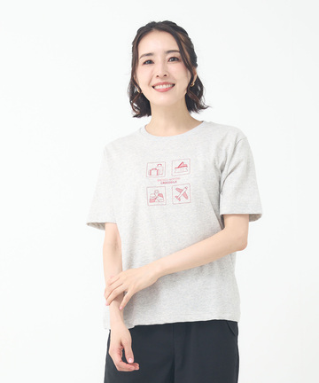 アイコンプリント クルーネック Tシャツ【吸汗速乾】