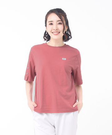 スリットスリーブ  Tシャツ【接触冷感】