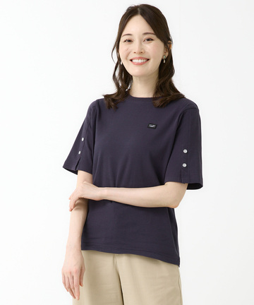 スリットスリーブ  Tシャツ【接触冷感】