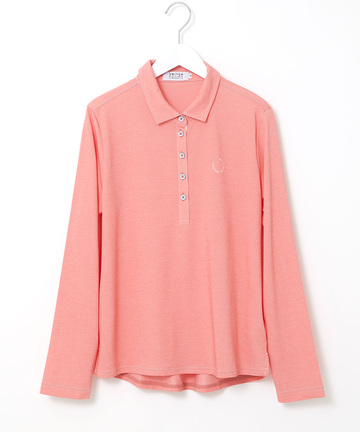 ダンガリー風 鹿の子 ポロシャツ