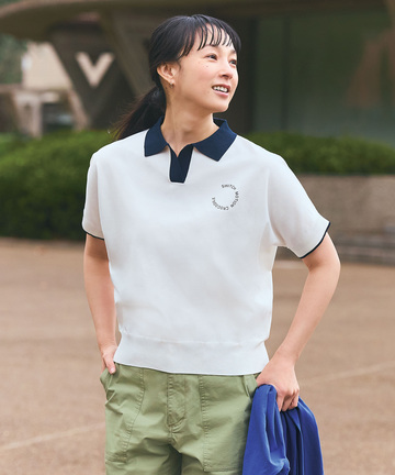 スキッパー ニット ポロシャツ【ZERO POLO SHIRT】