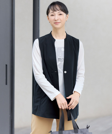 ストレッチ ジレ ベスト【撥水】