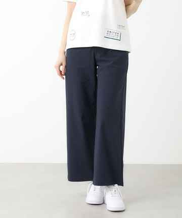ウエストゴム ワイド ストレッチ パンツ