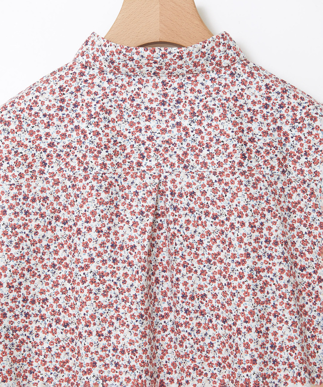 小花柄プリント ブラウス