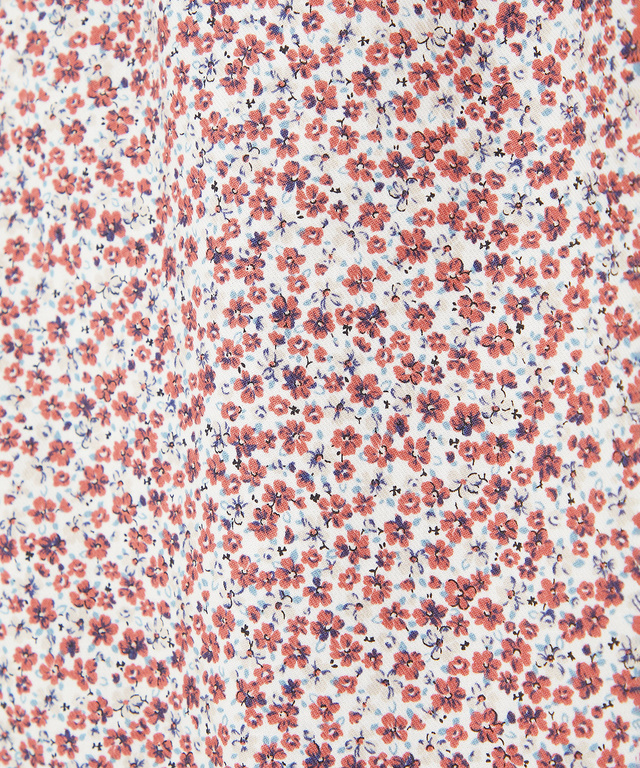 小花柄プリント ブラウス