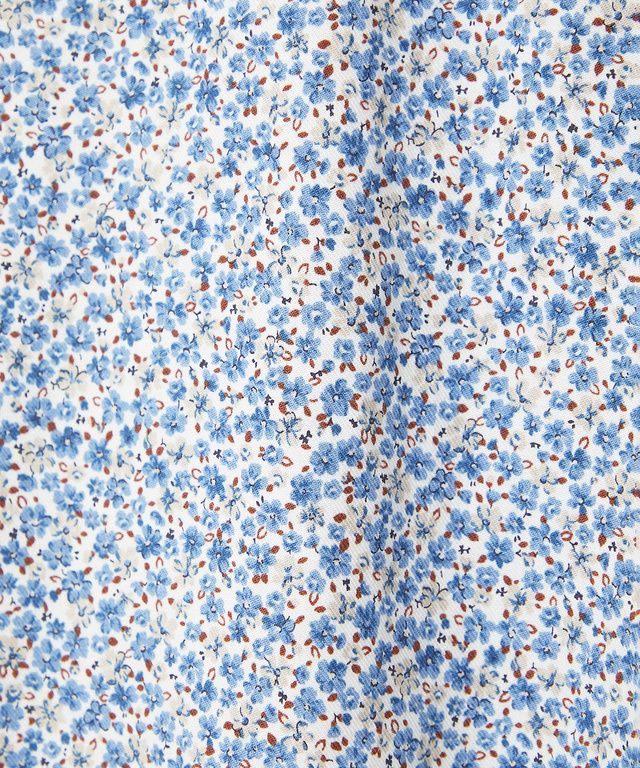 小花柄プリント ブラウス