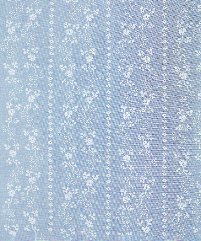 ダンガリー プリント ブラウス