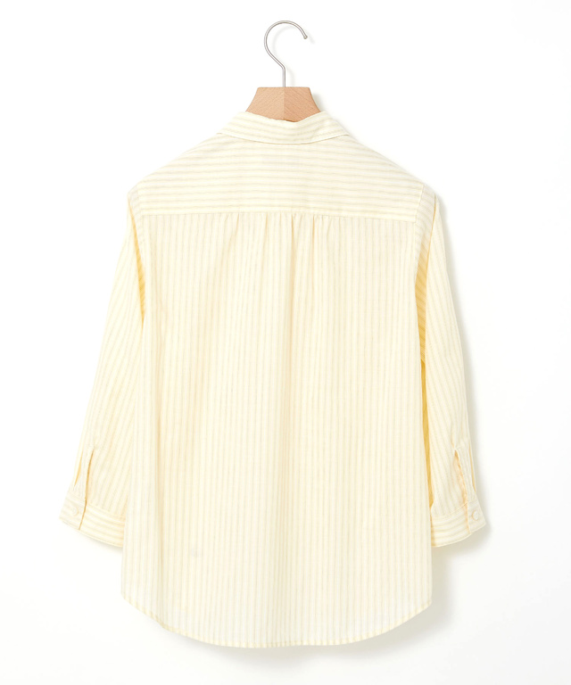 ノンアイロン ストライプ ブラウス