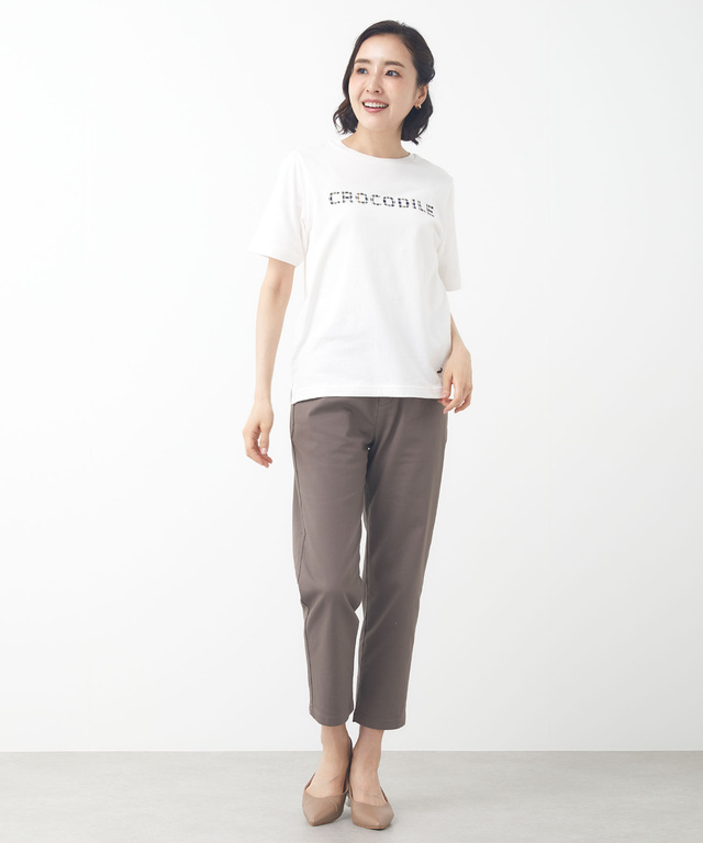  クロコダイルタータン プリント Tシャツ