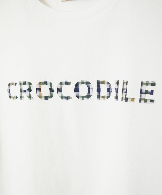  クロコダイルタータン プリント Tシャツ