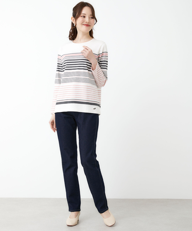 マルチボーダー 長袖 Ｔシャツ