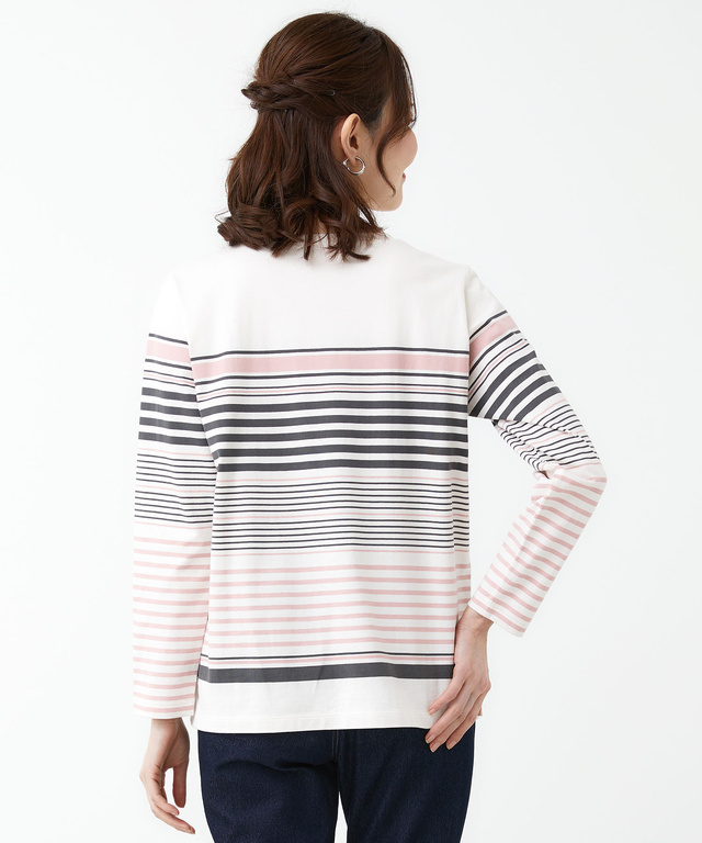 マルチボーダー 長袖 Ｔシャツ