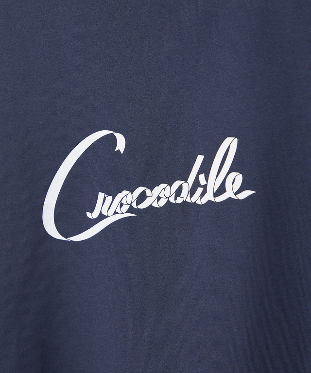 リボンロゴプリント 七分袖 Tシャツ