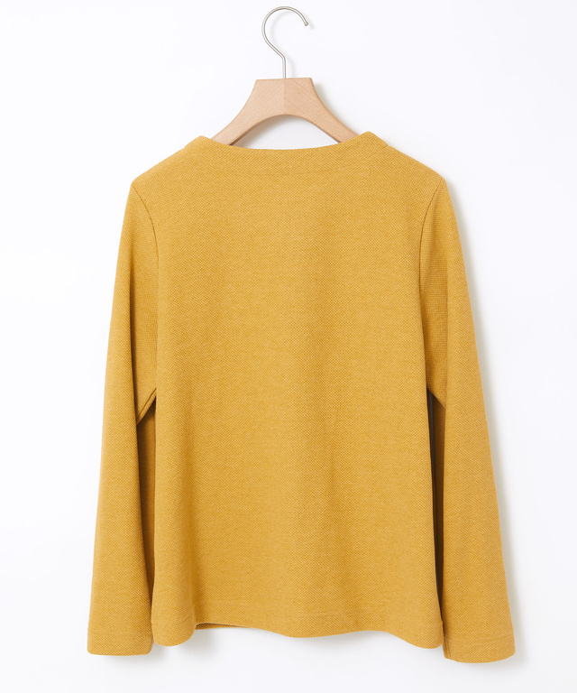 杢調 クルーネック カーディガン