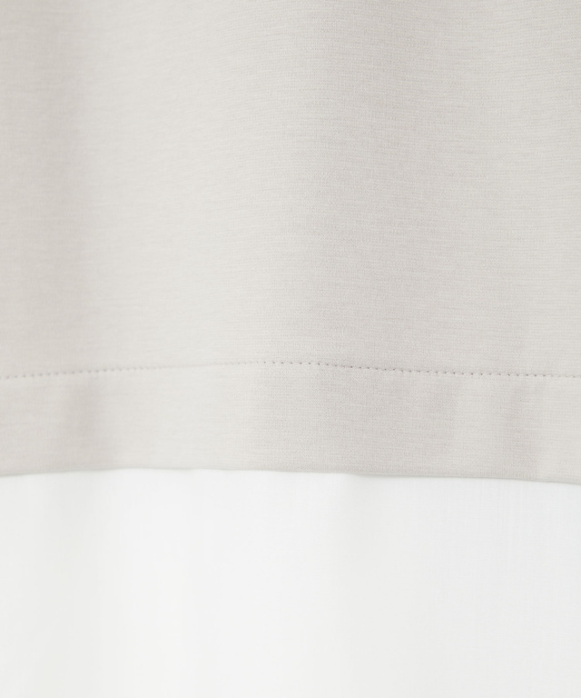 布帛 ドッキング カットソー