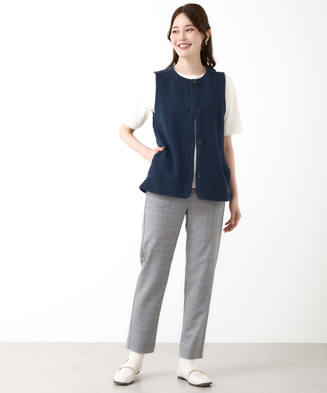 ジャガード カット ベスト