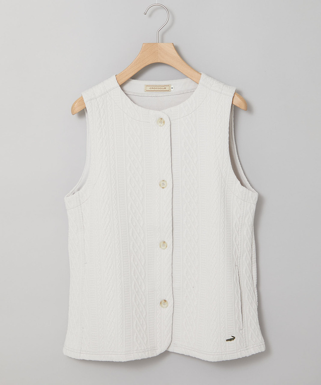 ジャガード カット ベスト