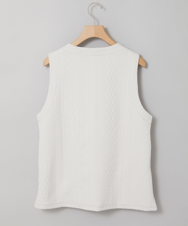 ジャガード カット ベスト