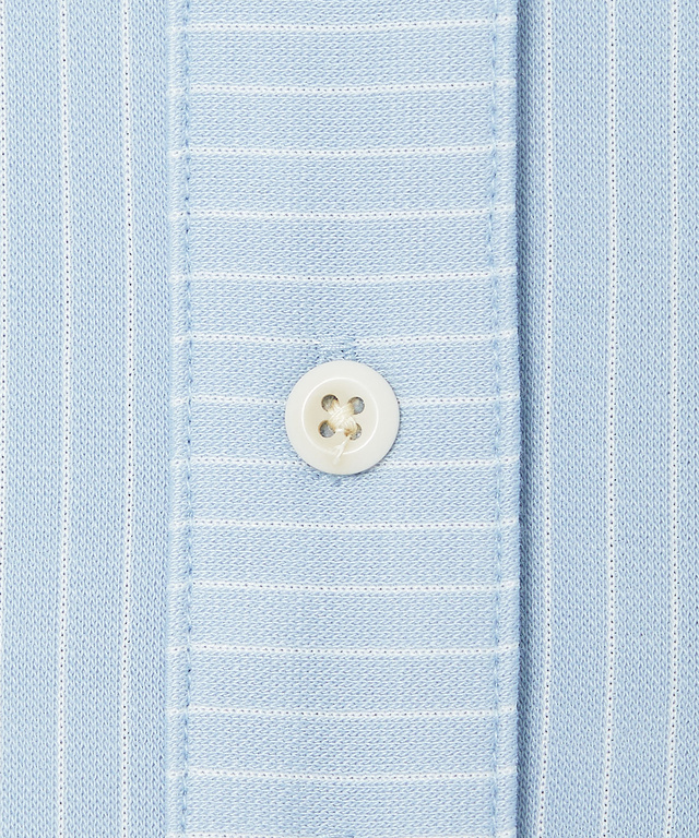 ストライプ ヘンリーネック チュニック