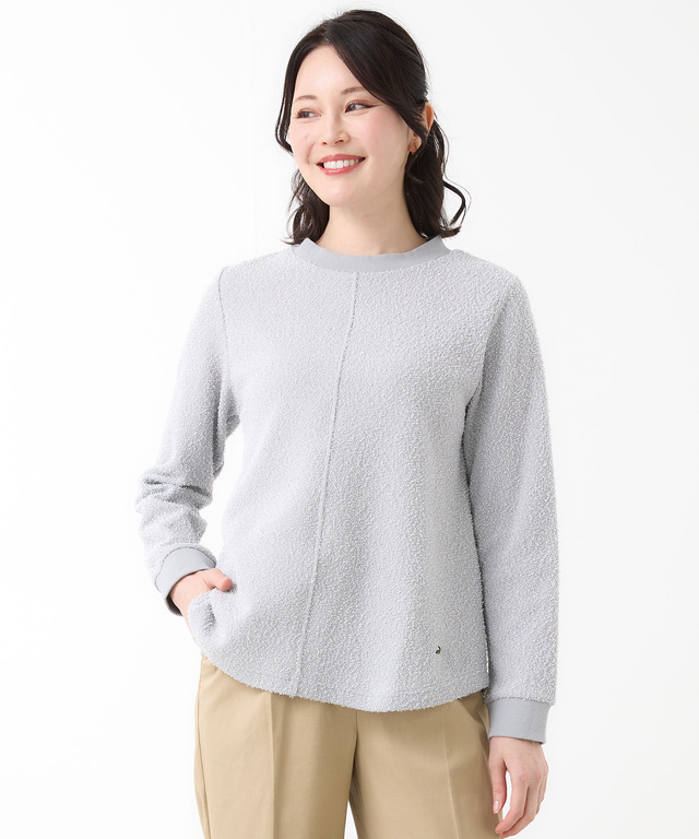 ツイードライク プルオーバー カットソー