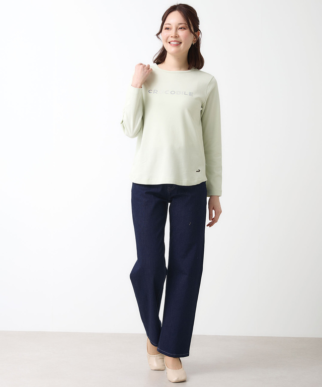 スムース ロゴプリント Tシャツ 