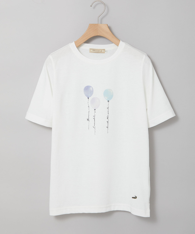 バルーンプリント 半袖 Tシャツ【吸汗速乾】