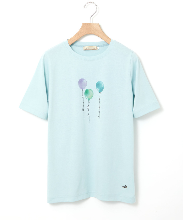 バルーンプリント 半袖 Tシャツ【吸汗速乾】