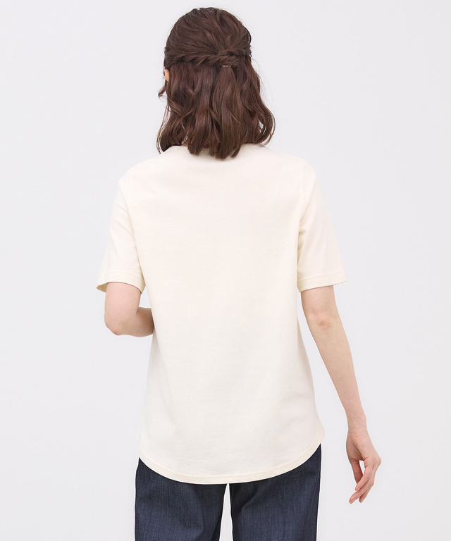 ブローチプリント 半袖 Tシャツ