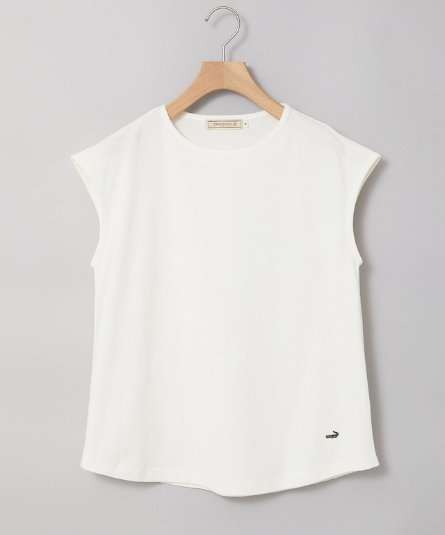 スノーコットン フレンチフリーブ カットソー【接触冷感】