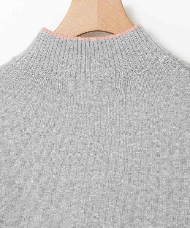 ウールブレンド スリット ニット【手洗いOK】